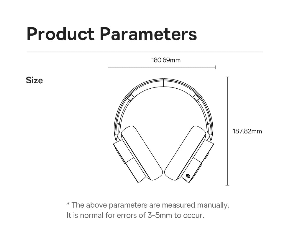 Baseus Gaming Headphones - Dual-Mode Wireless 40mm Driver, 40H Playback with ChatMix